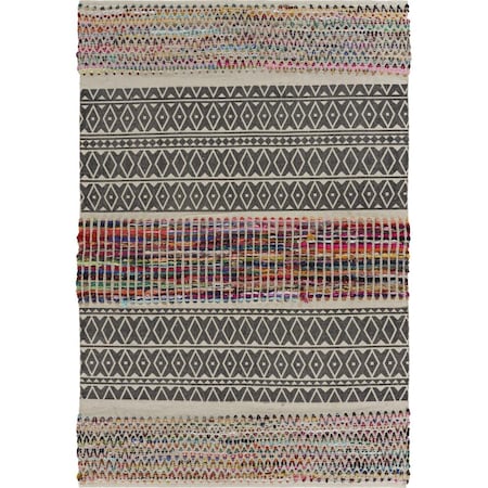 Palacedesigns Colorful Traditional Chindi Area Rug - Multi Color - 3' x 5' PA3670091